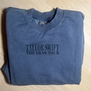 Brand New Taylor Swift Eras Tour Blue Crewneck Large **RARE**